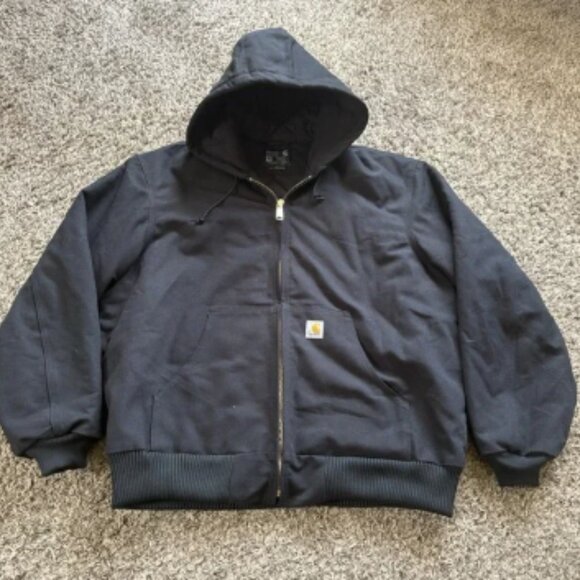 Carhartt Flannel-Lined Active Jac J140 - Loose Fit - Firm Duck - 3 Warmest XL - Picture 1 of 7
